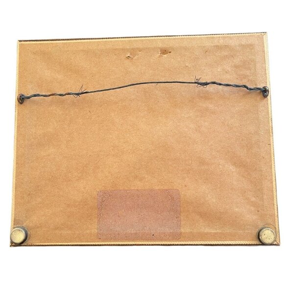 Vintage C. Don Ensor Violin Piccolo Note Card Art Print Framed Double Matt Gold - Picture 2 of 12